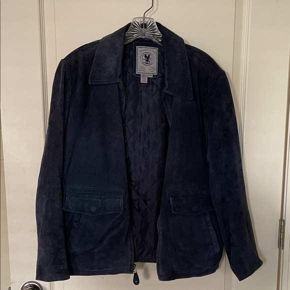 Adventures On The Wing American Classics Other - Women’s Suede Navy Blue Jacket
